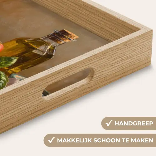 Tomaten - Olijfolie - Stilleven Dienblad Rechthoek middel -USP_HandgreepNL
