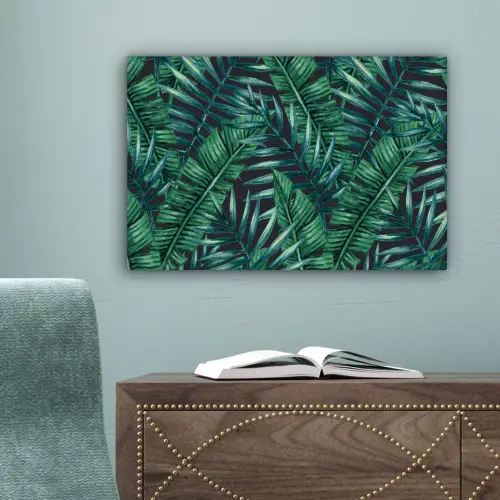 Bladeren - Tropical - Jungle canvas 2cm klein -sfeer4