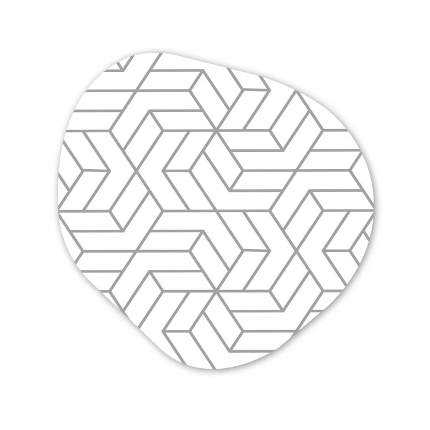 Design - Geometrie - Patroon Wandcirkel Organisch Forex 3mm klein 629 -3d