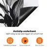 Plant - Bladeren - Minimalistisch - Zwart Inductie beschermer vinyl 3mm klein -zzzzzzz-td-onderkant