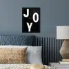 Kerstmis - Quotes - Joy - Zwart - Feest fotolijst zwart zonder passe partout klein -sfeer3