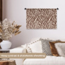 Zebra - Patroon - Zwart - Wit Wandkleed katoen klein 269 -sfeer1