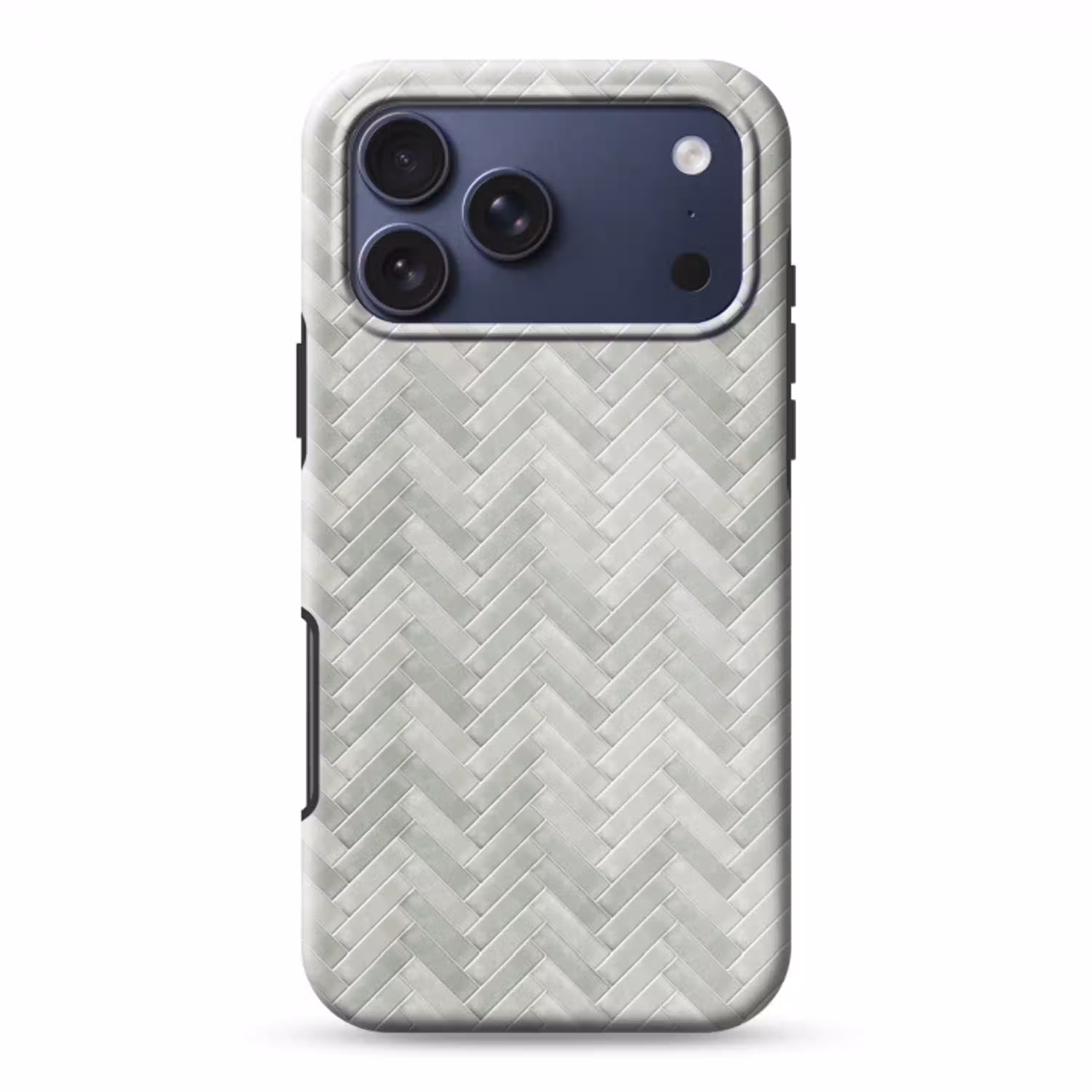 Visgraat - Wandtegel - Grijs Toughcase MagSafe Apple iPhone 17 Pro Max klein 1019 -3d