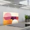 Vormen - Abstract - Kleurrijk keuken achterwand spatscherm klein -3d_schuin
