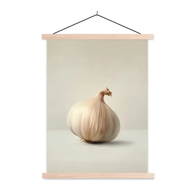 Schoolplaat - Knoflook - Natuurlijk - Beige