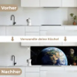 Aarde - Ruimte - Blauw - Groen keuken achterwand 2 middel -voor-na_DE