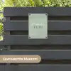Mama's Tuin met Vlinder tuinposter los doek klein -sfeer3
