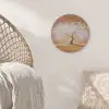 Abstract - Boom - Wit - Bladeren Akoestische PET Vilt - Rond klein -sfeer4