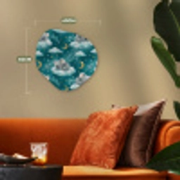 Koala's - Betoverend - Blauw Wandcirkel Organisch Forex 3mm klein 629 -sfeer3