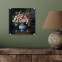 Hout - Vaas - Kleuren - Bloemen plexiglas 5mm klein -sfeer3