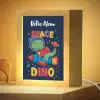 Dino - Raket - Kleurrijk Light Box met kabel (Kinderlampje) klein -zzzz_3d_website