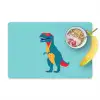 Dinosaurus - Blauw - Zonnebril Placemat vinyl groot -zzzproduct_Kitchenyeah-website