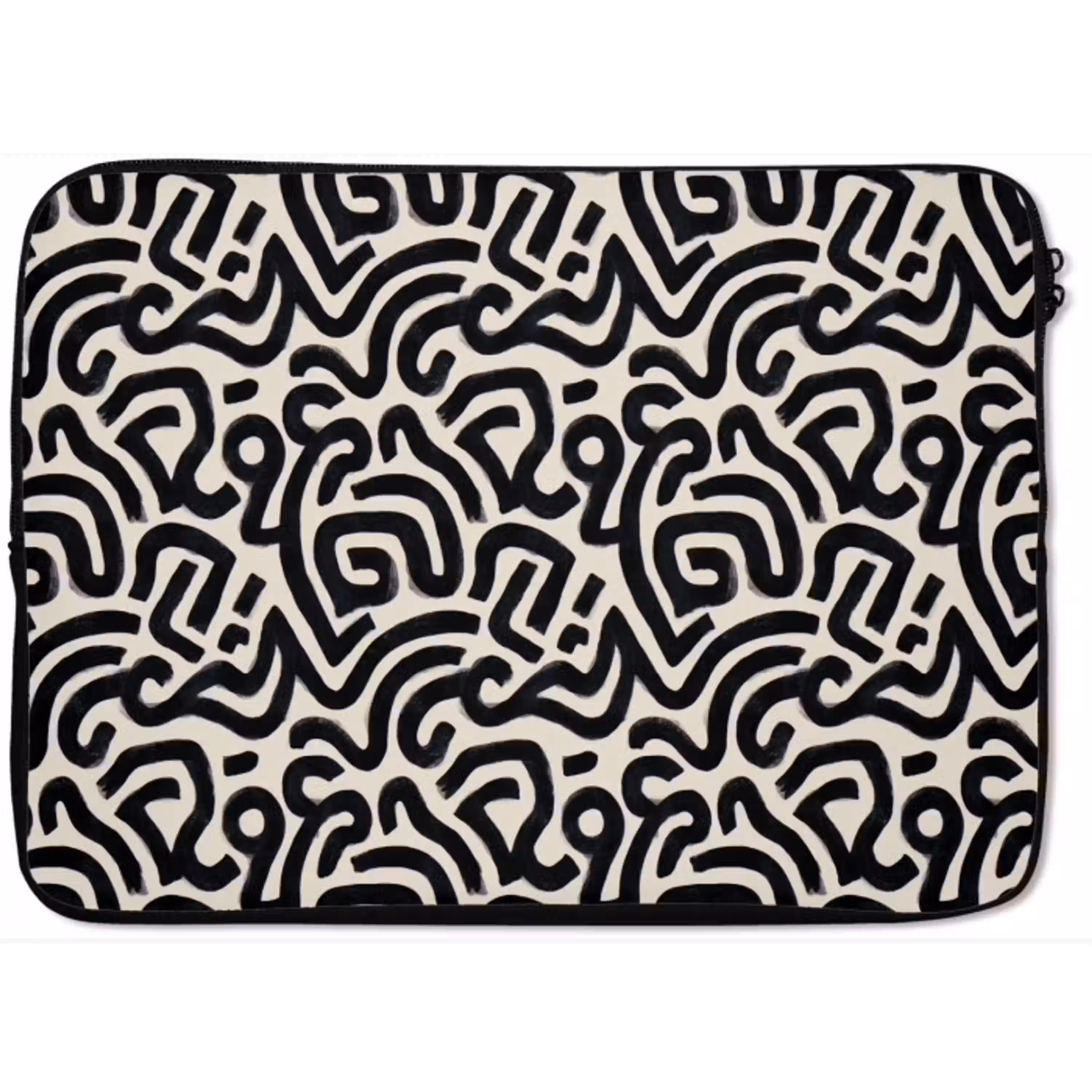 Modern - Abstract - Zwart laptophoes neopreen klein 279 -zkaufland3dotto