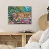 Luipaard - Kleurrijk - Tropisch PET vilt klein -sfeer3
