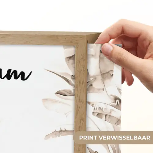 Giraffe - Jungle - Bruin - Kinderen Light Box met batterij (Wandlamp kind) middel -USP_websiteprintNL