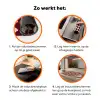 Rood - Tegelpatroon - Crème Inductie beschermer vinyl 3mm klein 276 -zzzzzzz-td-werking