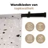 Terrazzo -  Patroon - Zacht - Zwart - Wit Wandkleed katoen klein 269 -sfeer2