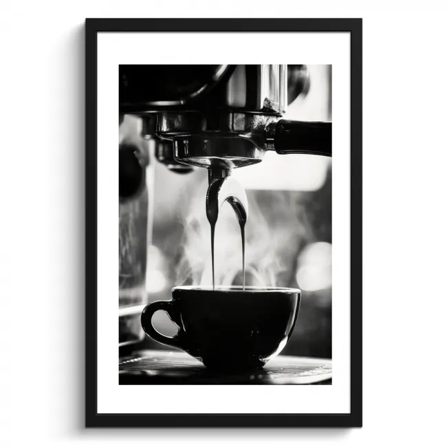 Bilder mit Rahmen - Kaffee - Espresso - Kaffeemaschine - Tasse