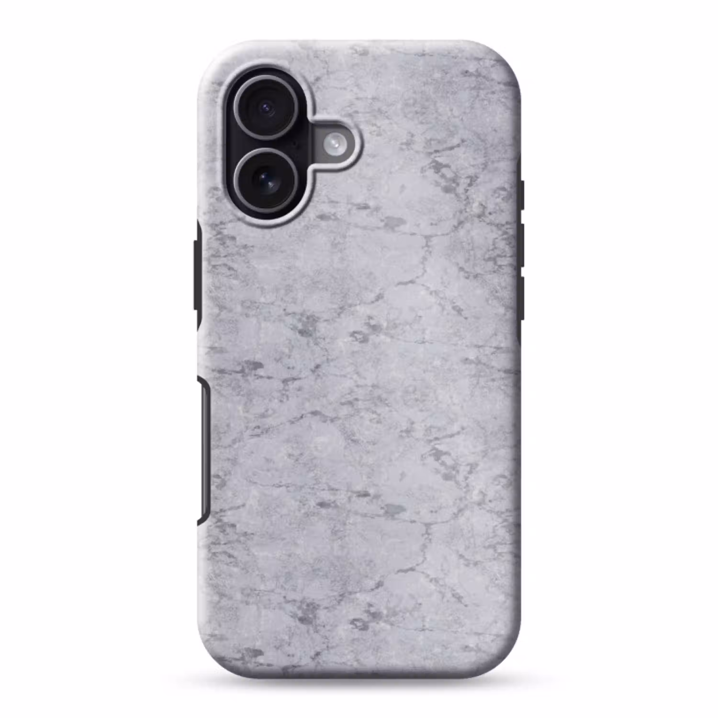 Marmerplaat - Patroon - Grijs Toughcase MagSafe Apple iPhone 17 klein 1017 -3d