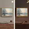 Strand - Zee - Zonsondergang Light Box met batterij (Wandlamp) middel -sfeer3