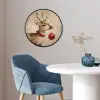 Kerst - Hert - Gewei - Kerstbal - Rendier Fotolijst rond zonder passe partout klein -sfeer2