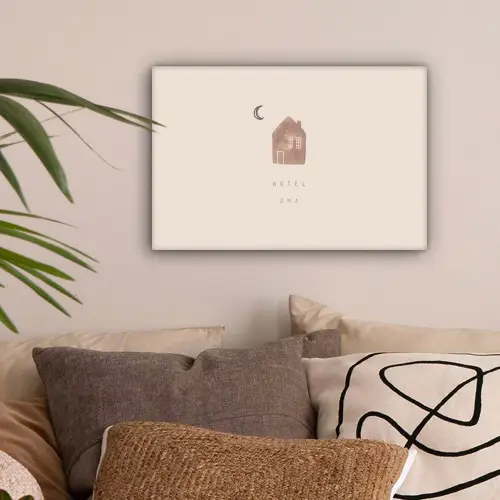 Spreuken - Hotel oma - Oma - Quotes canvas 2cm klein -sfeer1