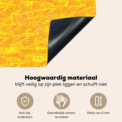 Verf - Texturen - Kwasten - geel Inductie beschemer met haakjes klein 777 -ky-onderkant-nl