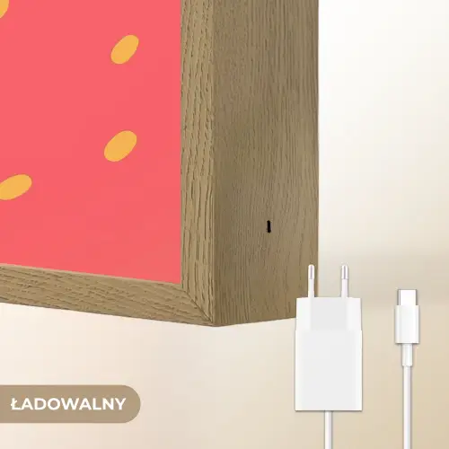 Aardbei - Gezichtje - Rood Light Box met batterij (Wandlamp kind) middel -USP_websiteoplaadbaarNL