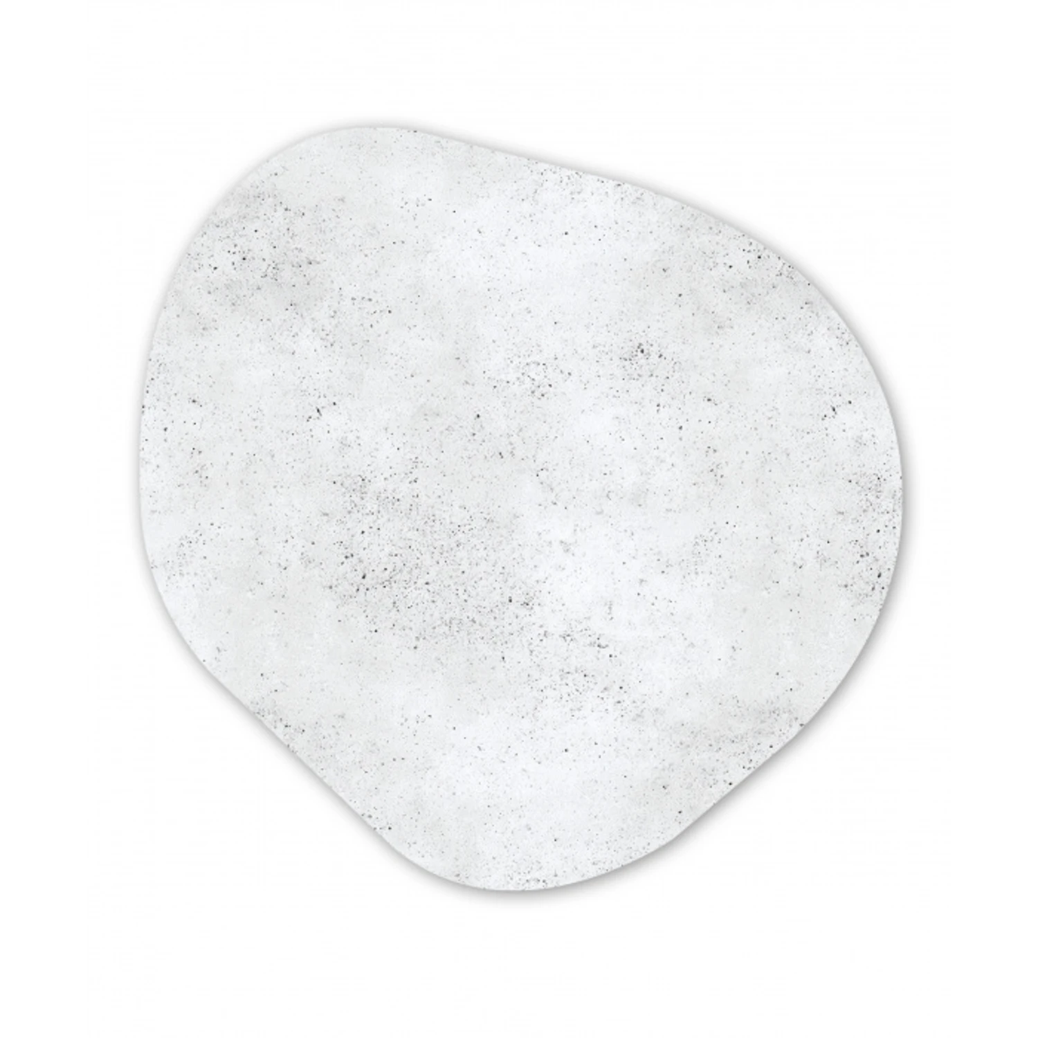 Lichtgrijs - Betonstructuur - Subtiel Wandcirkel Organisch Forex 3mm klein 629 -3d