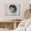 Edgy - Vrouw - Zwart - Wit PET vilt klein -sfeer3