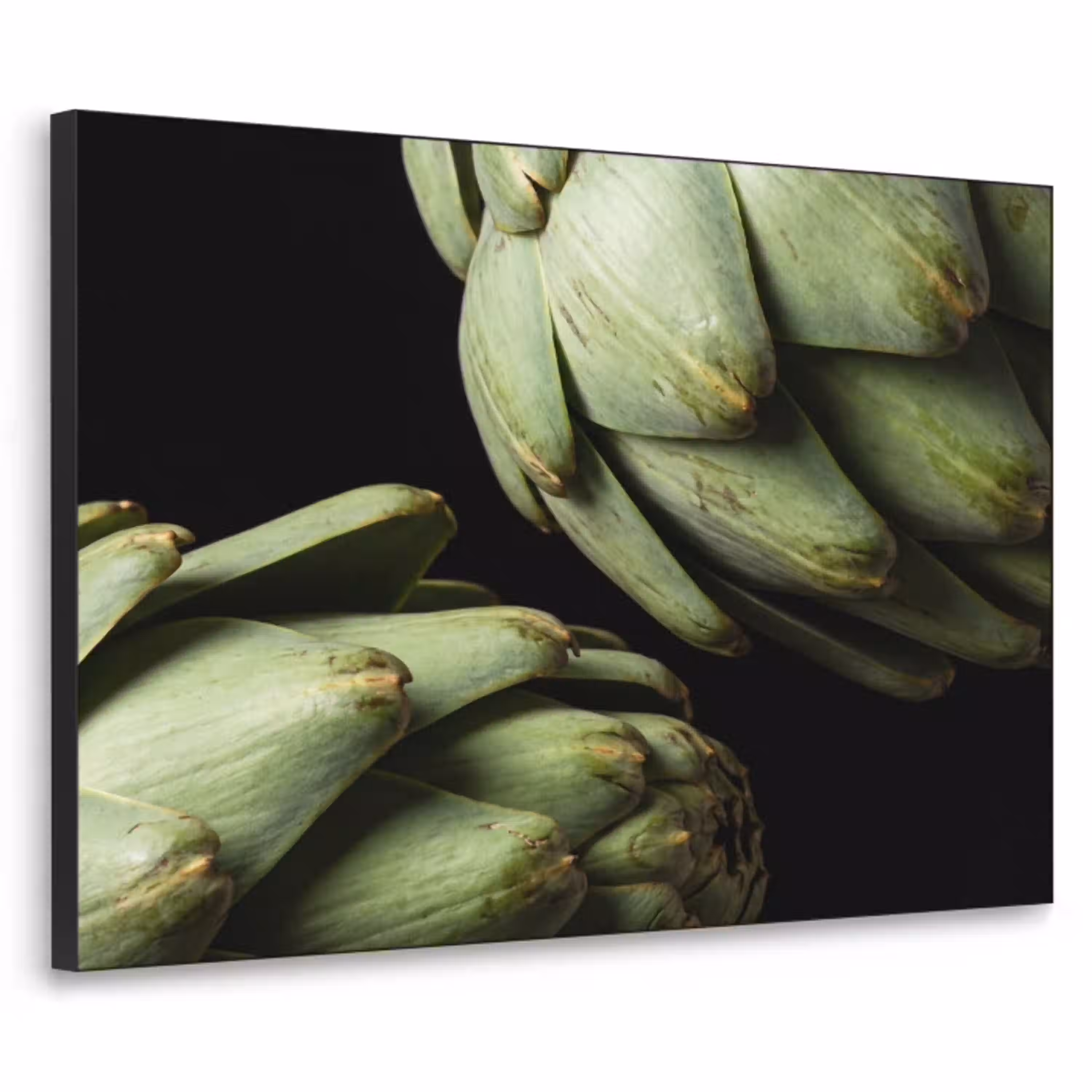 Artisjok - Groen - Eten Textielframe zwart klein -3d