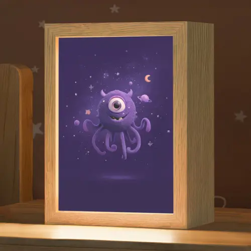 Monster - Paars - Ruimte Light Box met kabel klein -zzz_3d_website