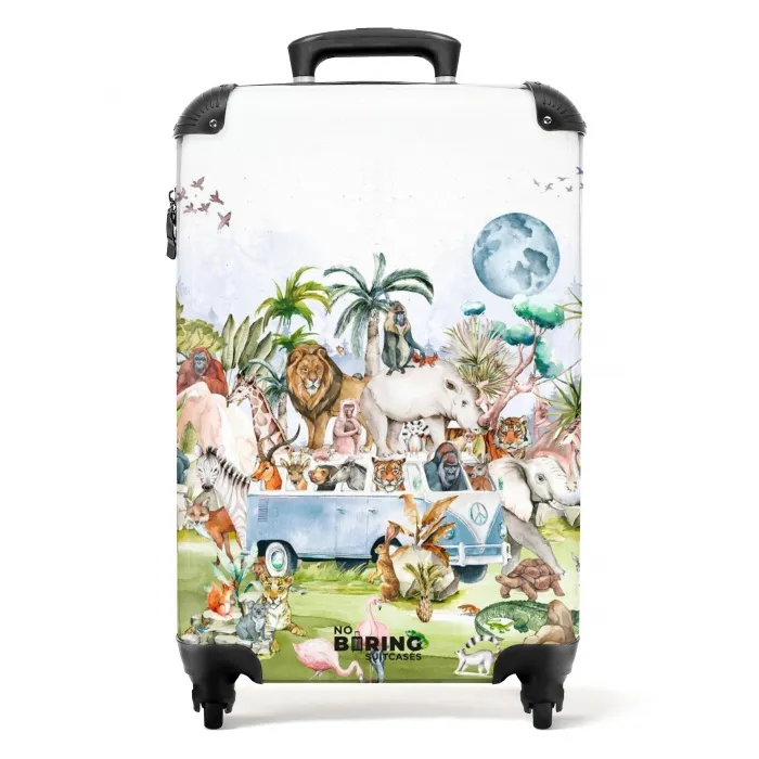 Jungle safari Koffer - NBS - Handbagage middel -productfoto_recht