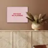 No rain no flowers - Minimalistisch - Roze - Bloem PET vilt klein -sfeer4