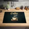 Koffie - Schotel - Koffiebonen - Retro Inductie beschermer vinyl 3mm klein -sfeer5
