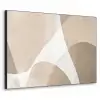 Vloeiende vlakken - Harmonieus - Golvend Textielframe zwart klein -3d