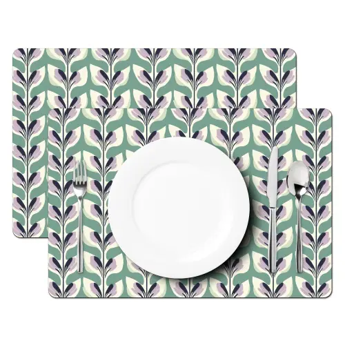Retro - Modern - Groen Placemat vinyl groot 368 -zzsfeer2_Kitchenyeah-website