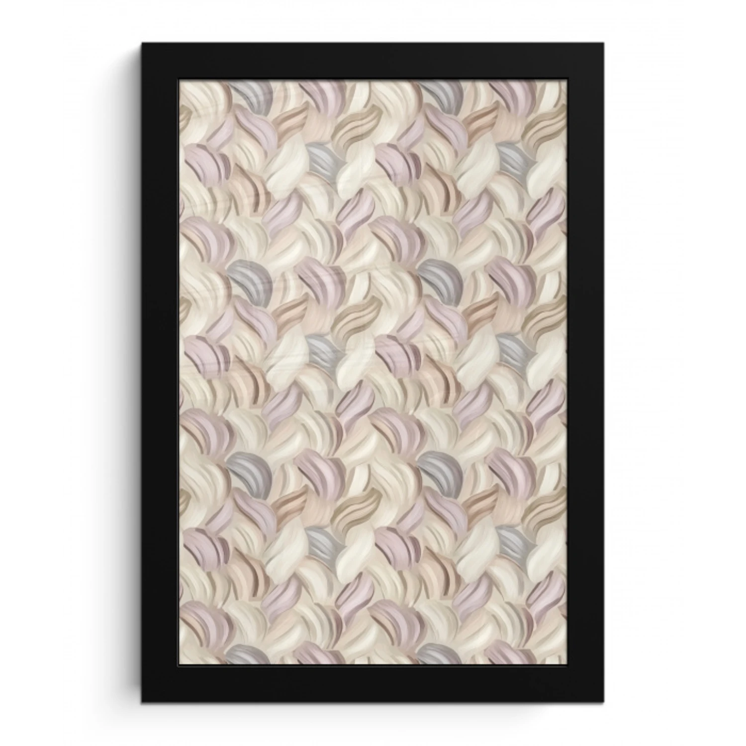 Abstract - Golvend - Pastel fotolijst zwart zonder passe partout klein 224 -3d