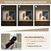 Abstract - Vormen - Donkerblauw Light Box met batterij (Wandlamp) middel -USP_dimbaarNL