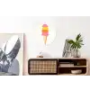Schepijs - Hoorntje - Illustratie - Minimalistisch Wandcirkel aluminium klein -kantoor