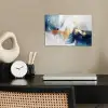 Goud - Blauw - Watercolor - Kunst - Modern poster papier klein -sfeer1