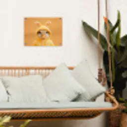 Paashaas - Kostuum - Eend tuinposter los doek klein -sfeer7