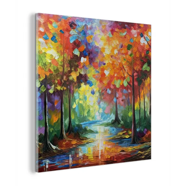 Landschap - Bos - Kleuren - Natuur plexiglas 5mm klein -z3d