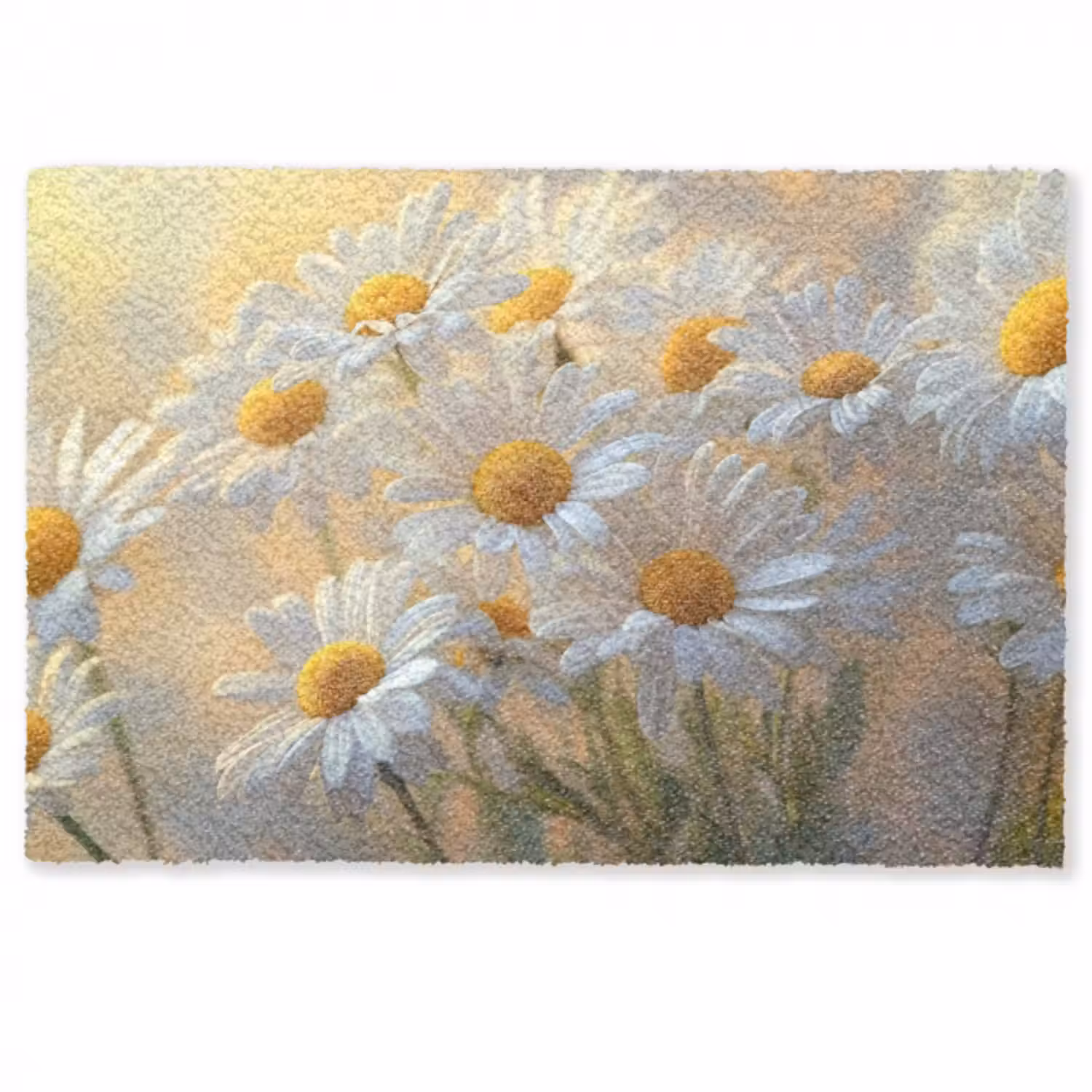 Fußmatte - Gänseblümchen - Weiß - Sonnenlicht