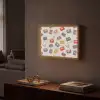 Muziek - Cassette - Patroon Light Box met batterij (Wandlamp) middel 907 -sfeer1