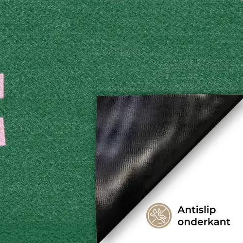 Groen - Teskt - This is art - Roze Deurmat klein -antislip_NL