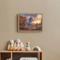 Eenhoorn - Sprookjes dier - Natuur - Meisjes Light Box met batterij (Wandlamp kind) middel -sfeer2_kind
