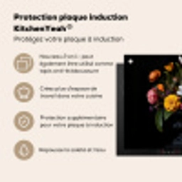 Lente - Bloemen - Klassiek - Vaas Inductie beschermer vinyl 3mm middel -zzzzzzusp-haakje_FR