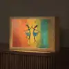 Dansen - Vrouwen - Verfstructuur Light Box met kabel (Tafellamp) klein -z3d_website