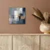 Rechthoeken - Abstract - Blauw aluminium wit klein -sfeer4